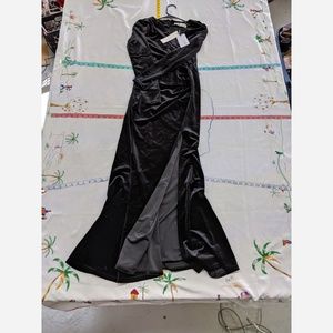 Women's Size Small Suede Evening Dress - Jiansha -
